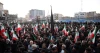 جمعیت سوگوار در حال حرکت به سمت میدان انقلاب تهران